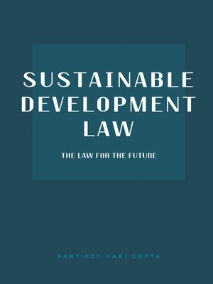 cover image of Sustainable Development Law